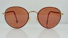 Vintage Soverign Terry Brown Gold Round Hong Kong Sunglasses FRAMES ONLY
