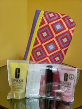 Clinique 7 Pc Gift Set Face Lotion, Lipstick, mascara, eye gel, eyeshadow duo  