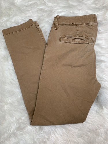Pantalones Chino Ajustados Hombre Hollister Talla 28x30 Caqui Agujero  pequeño bolsillo trasero | eBay