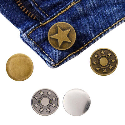 50 Sets Jeans Button Tack Buttons Metal Replacement Craft Working Kit #N