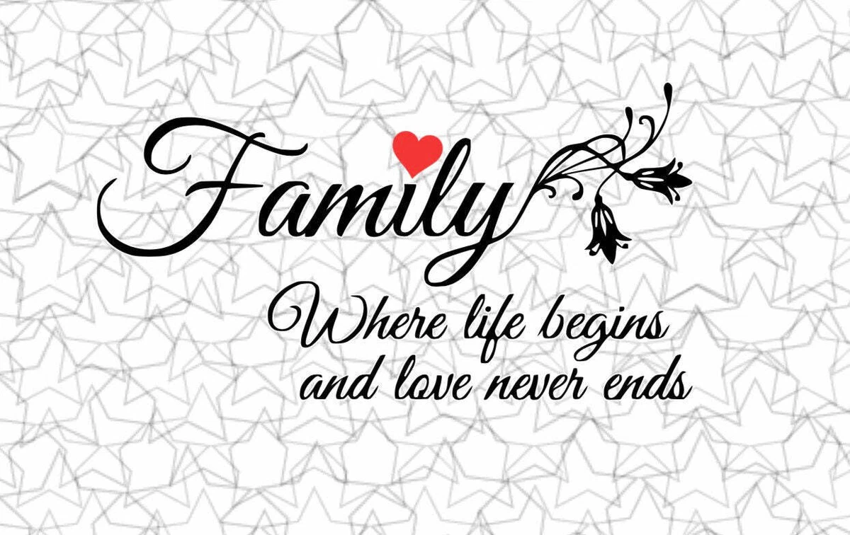 Family Where Life Begins And Love Never Ends Tattoo
