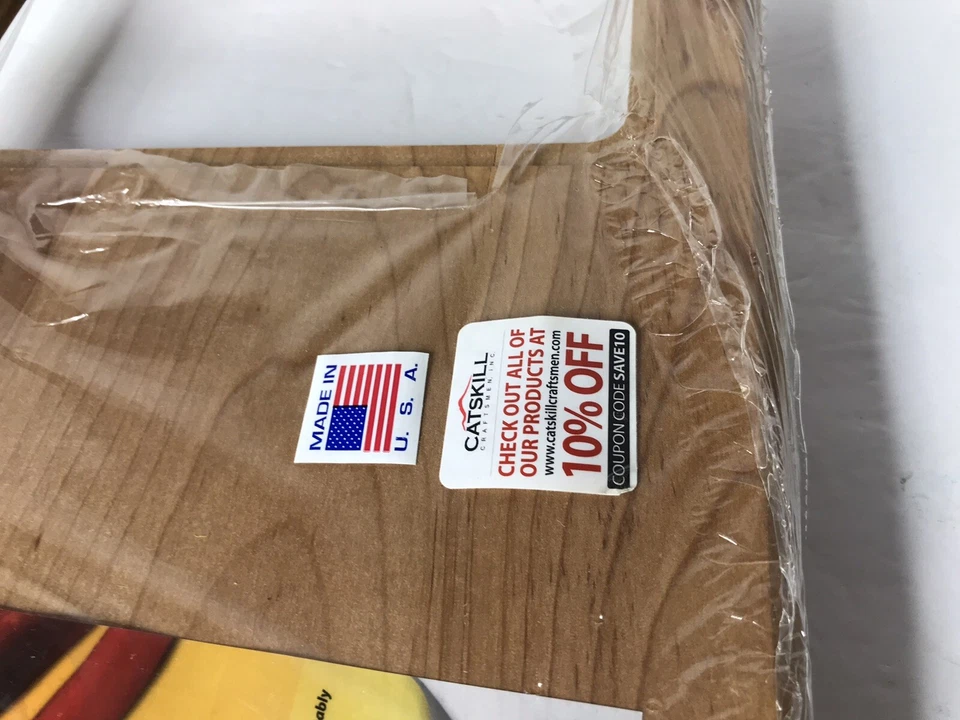 Tabla de cortar Catskill Craftsmen con patas de madera con mango grande 24 pulgadas USA NUEVO Foto 4 de 4
