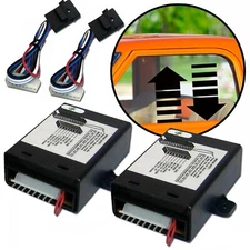 One Touch Up Down Car Power Window Control Module 12V Universal 2 Door Set Pair