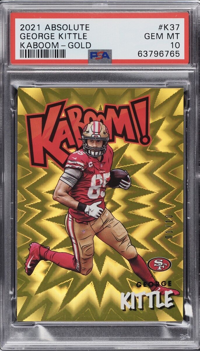 10 PSA 10 George Kittle 2021 Absolute KABOOM ! GOLD PRIZM 10 PSA 10 George Kittle 2021 Absolute KABOOM ! GOLD PRIZM