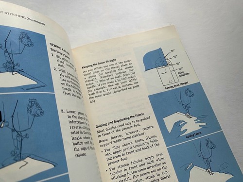De colección 1968 Singer modelo 477 MÁQUINA DE COSER MANUAL DE INSTRUCCIONES libro estilista zigzag - Imagen 4 de 5