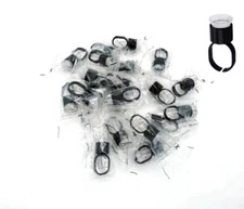 Disposable Permanent Makeup Microblading Tattoo Ink Cap Finger Ring Pigment Cup