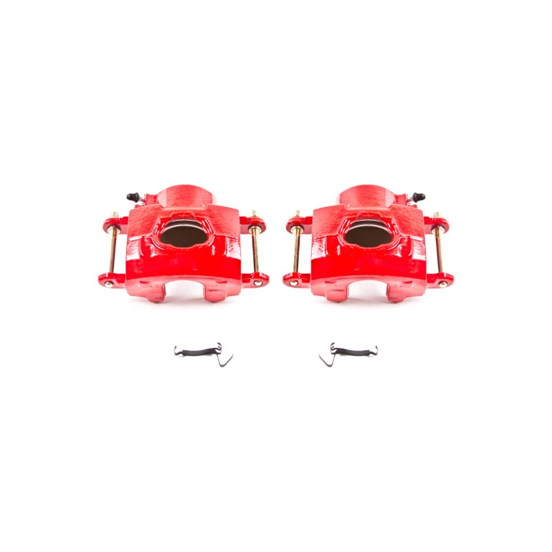 Передние красные суппорты для Power Stop 94-96 Chevrolet Impala без кронштейнов - пара - Изображение 2 из 4