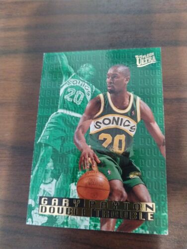 1995-96 Fleer Ultra Double Trouble Gary Payton #7 HOF - Picture 1 of 2