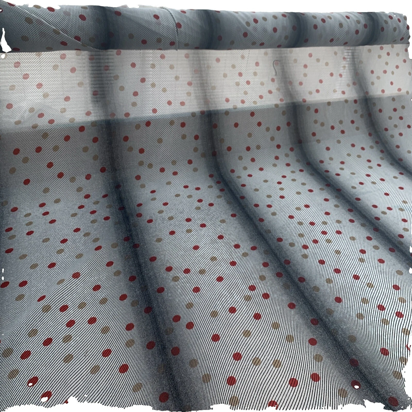 Tejido de gasa de lunares multicolor