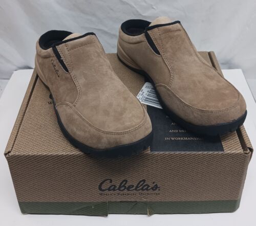 Cabela's Taupe Suede Slip On Comfort Mule Clogs 84-1123 USA Women's Size 9 M - Picture 1 of 2