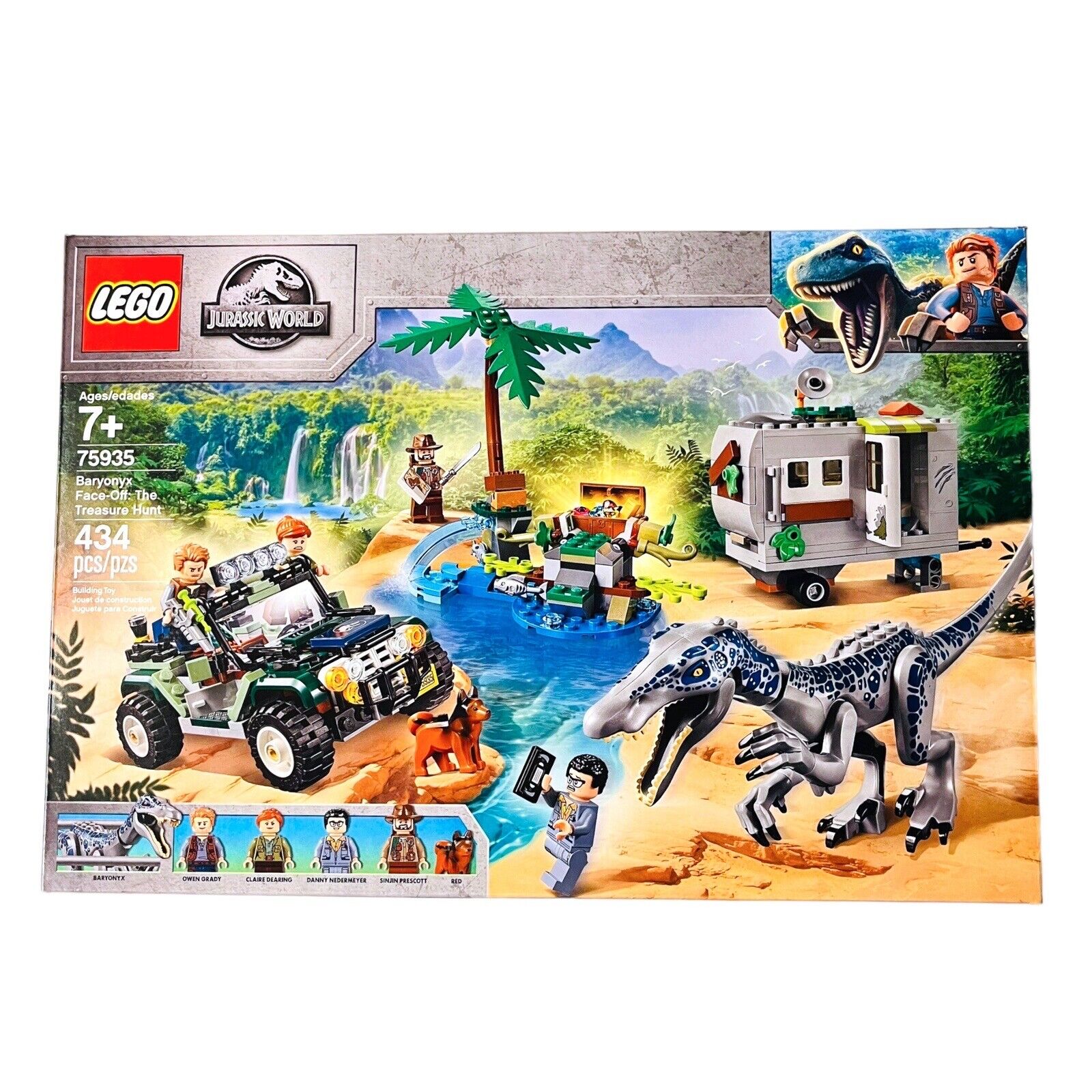 LEGO 75935  Baryonyx Face-Off: The Treasure Hunt Jurassic World Retired New