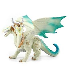 RECUR Bright Dragon Action Figurine, White Dragon Toys for Boys Girls Kids, R...
