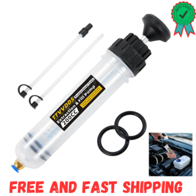 #ad #ad Automotive Fluid Extractor Pump 200 cc Oil Extractor Pump with Hose Upgraded O $14.29