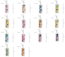 20pcs cartoon Anime mix Acrylic Keychain Key Chain Girls boy Keyring gifts