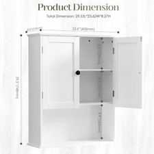 Wall Cabinet Bathroom Over The Toilet Space Saver Storage Cabinet with Barn Door
