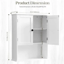 Wall Cabinet Bathroom Over The Toilet Space Saver Storage Cabinet with Barn Door