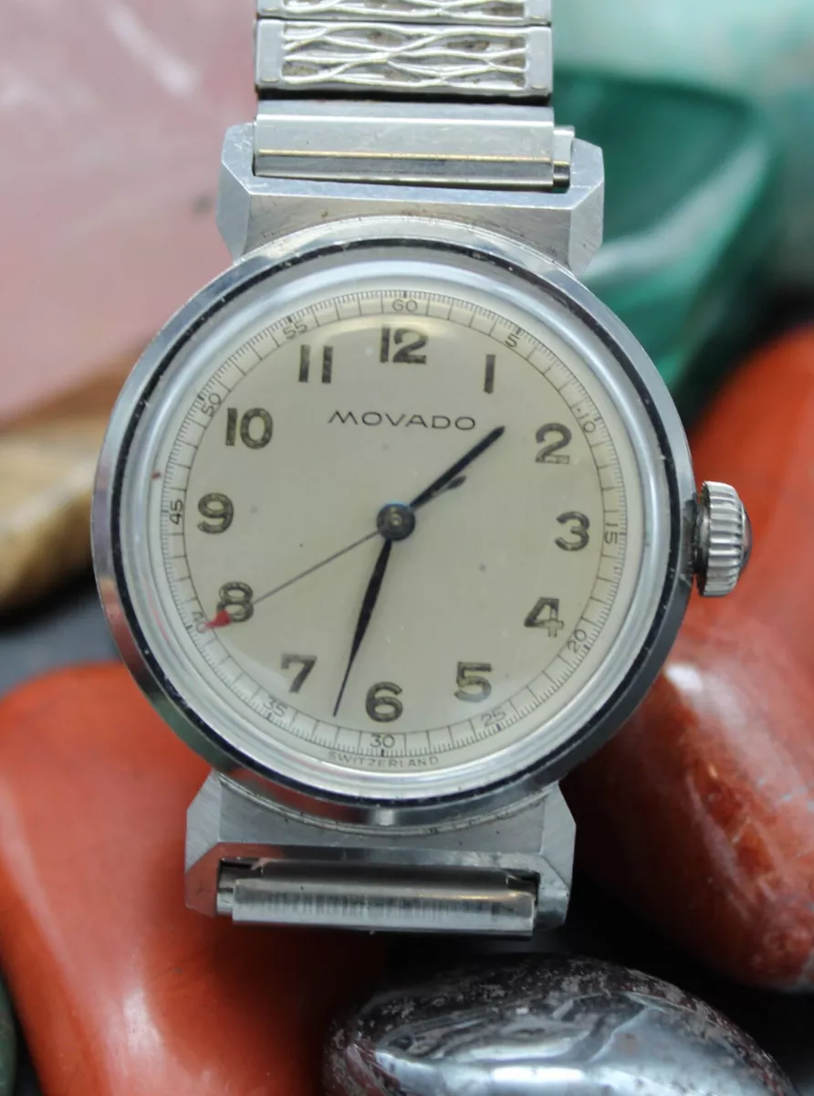 White movado hotsell watch men's
