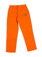 Vintage 90s FAMU Rattlers Rodin Jeans Men's 30x30 Orange Straight USA Made HBCU