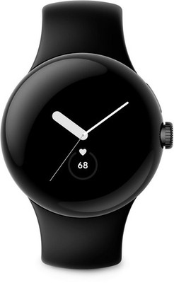 Google Pixel Watch 41mm WIFI Matte Black Edelstahlgehäuse Obsidian Black