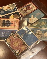 Ghibli Retro Stickers Set of 5   Porco Rosso, Totoro, Kiki   Unused