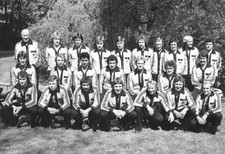 The players of German national football team for Football World Cu- Old Photo