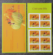 FRANCE timbre carnet C'EST UNE FILLE neuf ** complet faciale 5 € TBE lot OJ322
