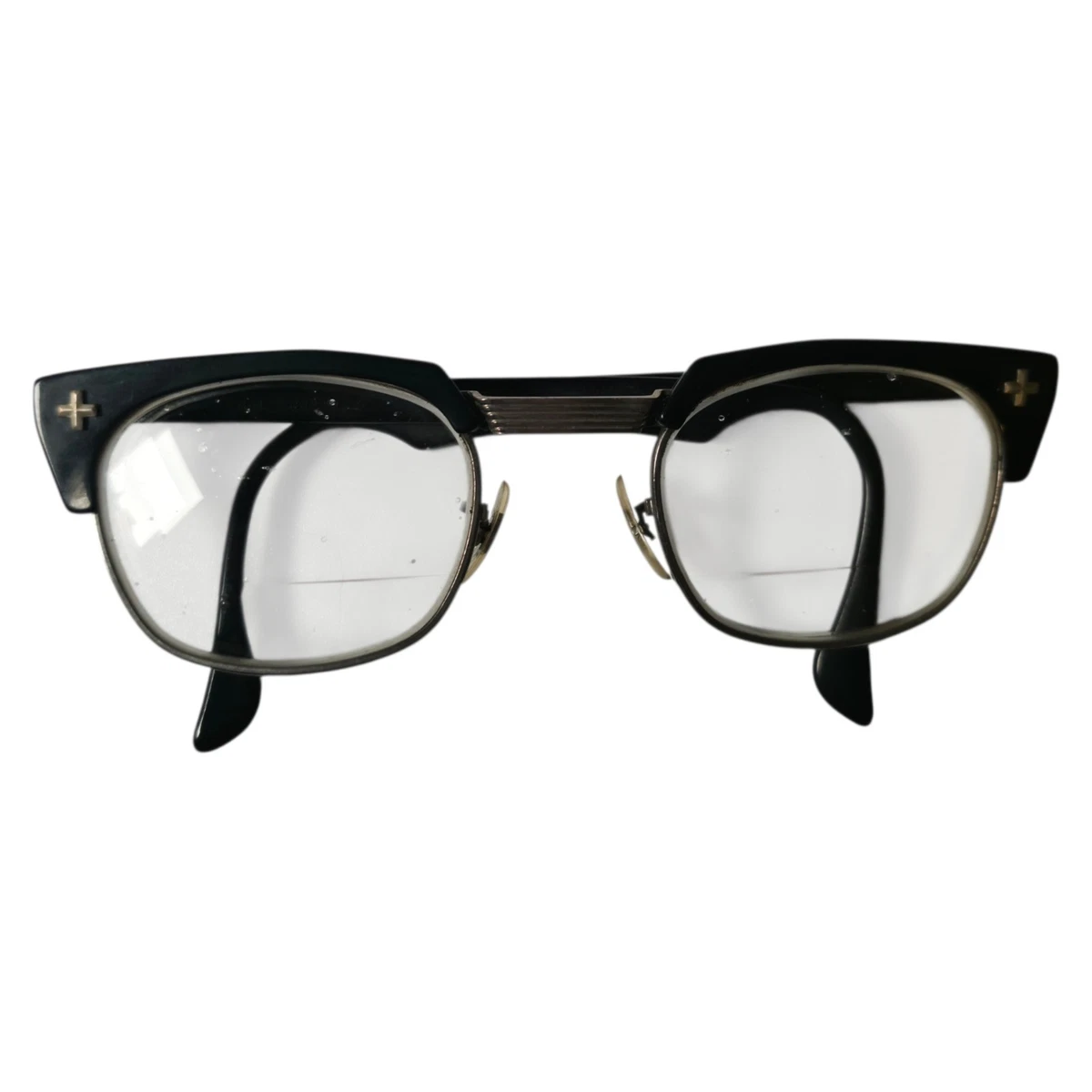 50〜60s B&L クロスヒンジ ヴィンテージセーフティーグラス フレッシュ 