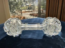 INCREDIBLE AMERICAN BRILLIANT CUT GLASS 5.75" KNIFE REST C.1900