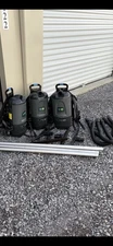 Tennant Nobles Aspen Backpack Vacuums Lot of 3 Corded w/ Hoses & Wands