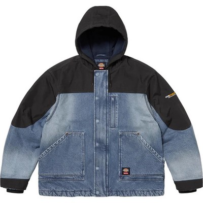 Supreme Dickies Cordura Hooded Work Jacket Denim | eBay