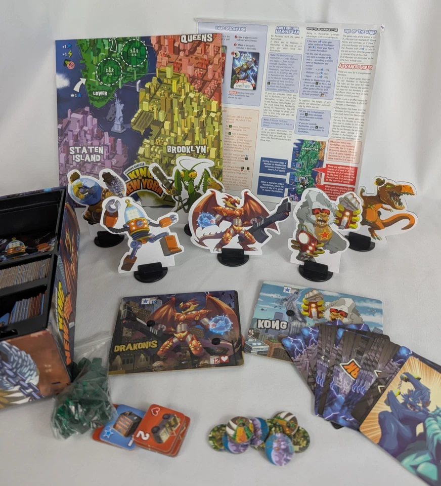 King Of New York Board Game iello Richard Garfield Complete - Image 4 of 4