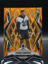2025 Panini Phoenix - Rookies Jihaad Campbell #235 /20 Orange Seismic RC