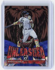 2022 Donruss #UL-5 Ronald Acuna Jr. Unleashed Blue #/249