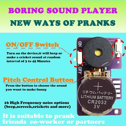 3 PACK Prank Device Cricket Noise Maker Prank Beeping for Several Months Hidden - Bild 2 von 10