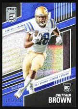 2022 Donruss Elite Status Sparkle Brittain Brown 167/275 Las Vegas Raiders #182