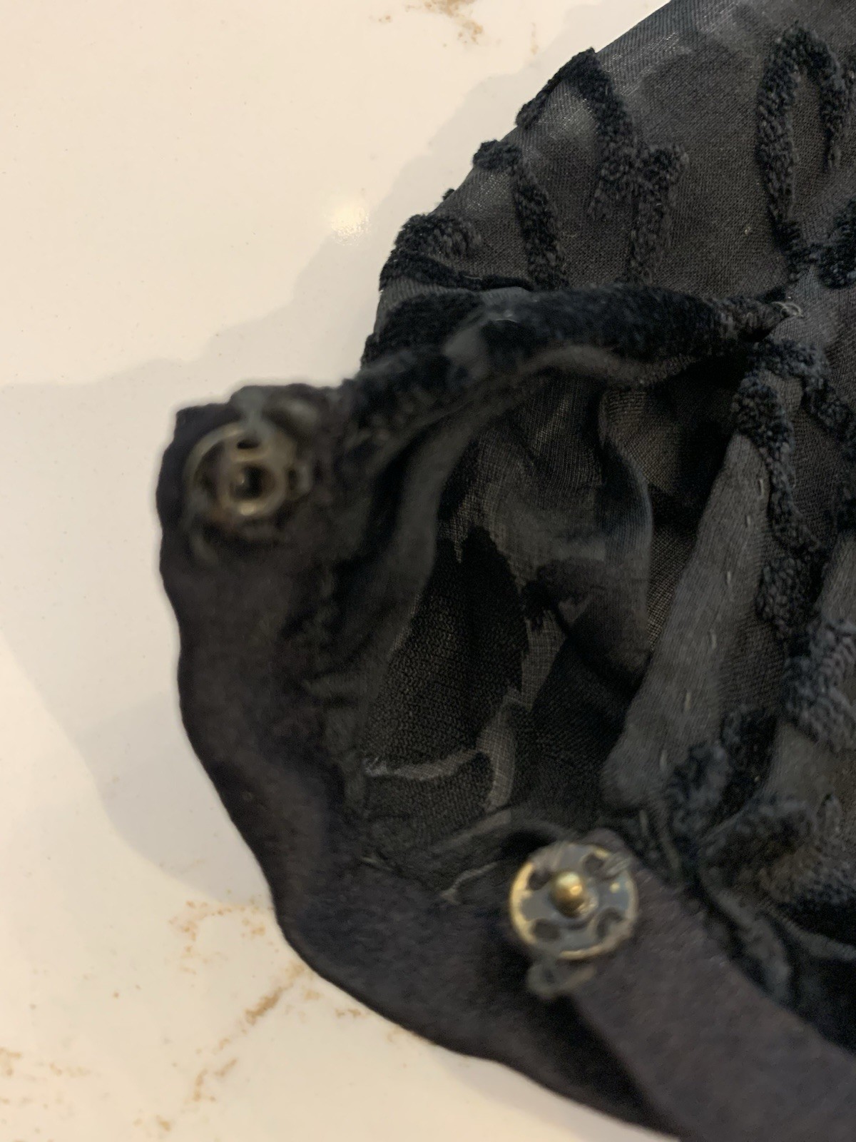 Edwardian style 1940’s Black Silk Mourning Dress Size Medium NO Tags Minor Flaw