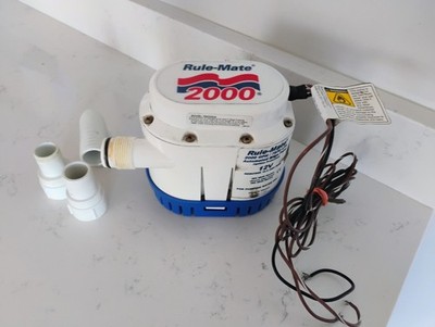 Rule Mate 2000 12V Bilge Pump TESTED Working Fully Automated Functional