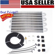 Universal Transmission Oil Cooler Kit 8 Pass Tube And Fin Oil Cooler Kit Oc-1405