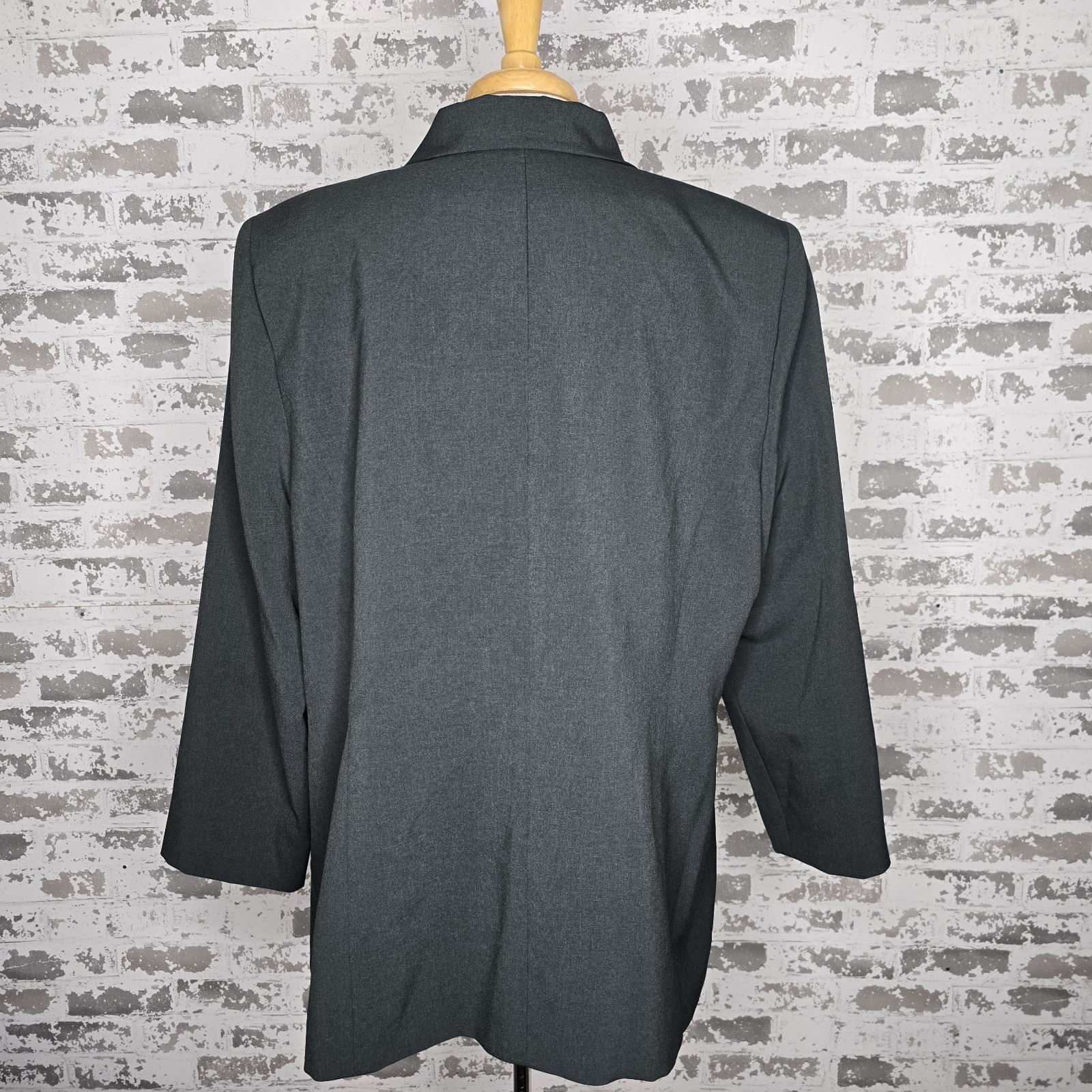 Le Suit Womens 20W Dark Green 2 Piece Skirt Suit Business Career Work Wear Plus