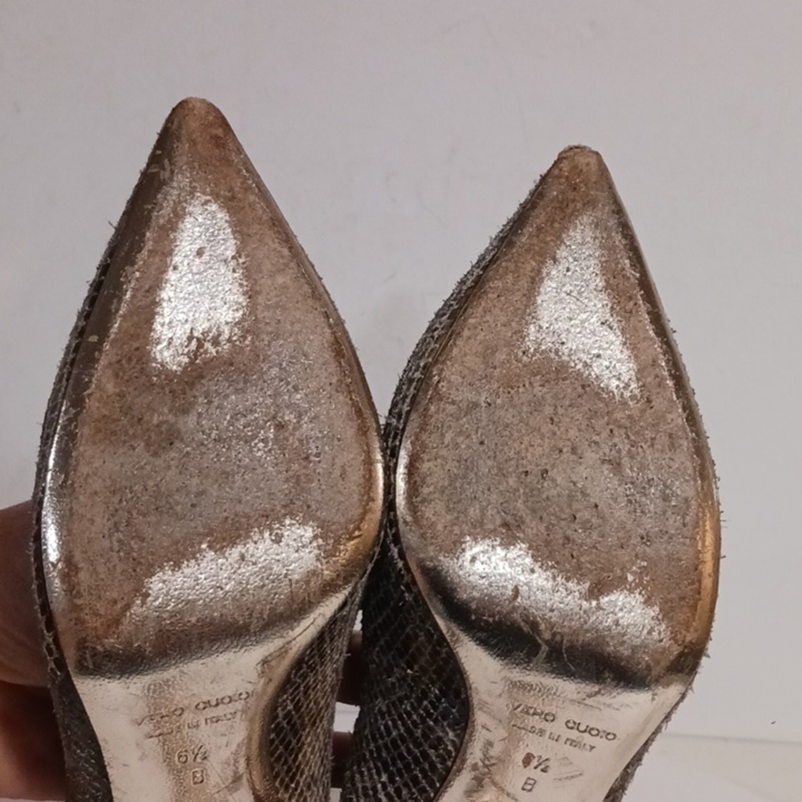 Emy Mack Python Print Leather Brown Tan Woman's H… - image 9