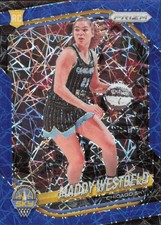 2025 Panini Prizm WNBA #138 Maddy Westbeld Blue Velocity Prizms