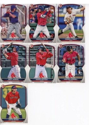 2023 Bowman Draft BOSTON RED SOX Team Set... w 1st RC's and Stars