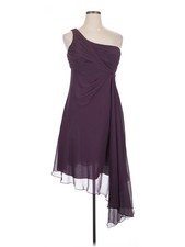 David's Bridal Women Purple Cocktail Dress 14