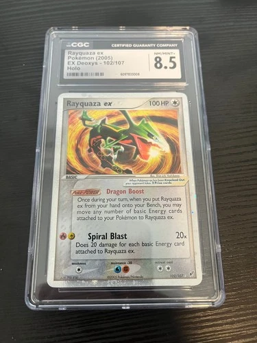 Rayquaza ex 102/107 Deoxys Holo CGC 8.5