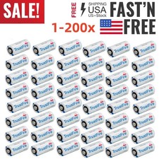 Lot 1-200 Pcs 1400mAh CR123A 123A Lithium Battery 3.0V Li-ion Camera Batteries