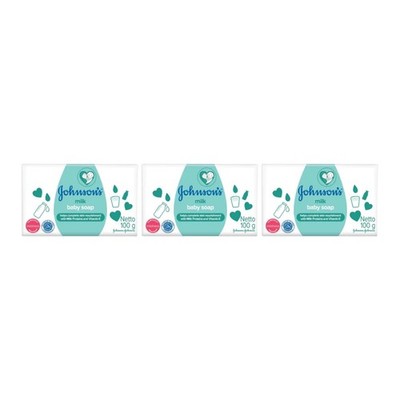 Johnson's Baby Milk Soap, 100g (Pack of 3)