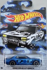 Hot Wheels Nissan Skyline H/T 2000GT-X  Blue Long Card 1/5