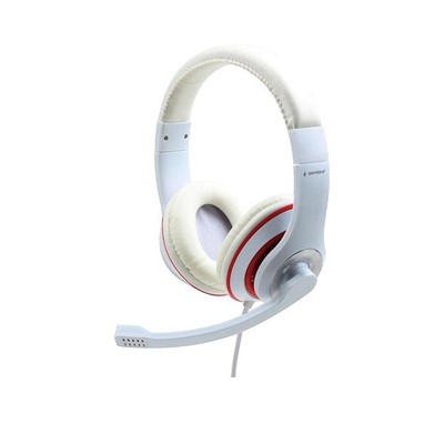 Gembird MHS-03-WTRD Headset mit Mikrofon 20-20000 Hz Rot