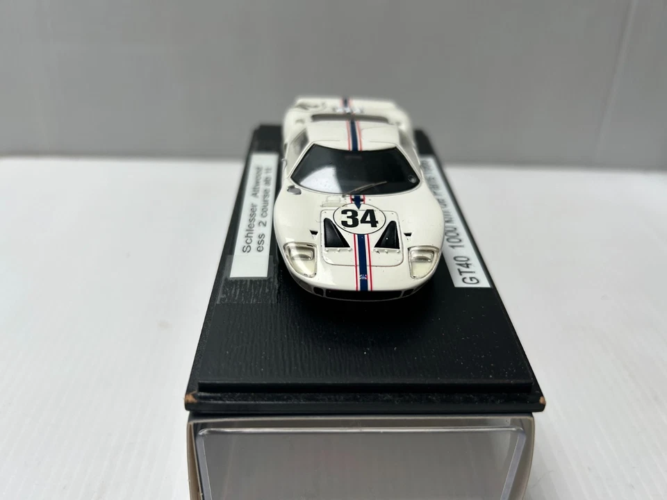 SPARK Modifié Ford GT40 #34 1000 Km De Paris 1966 Schlesser- Attwood 1/43 - Photo 3/4