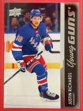 2021-22 Upper Deck Young Guns Justin Richards Rookie RC New York Rangers #480